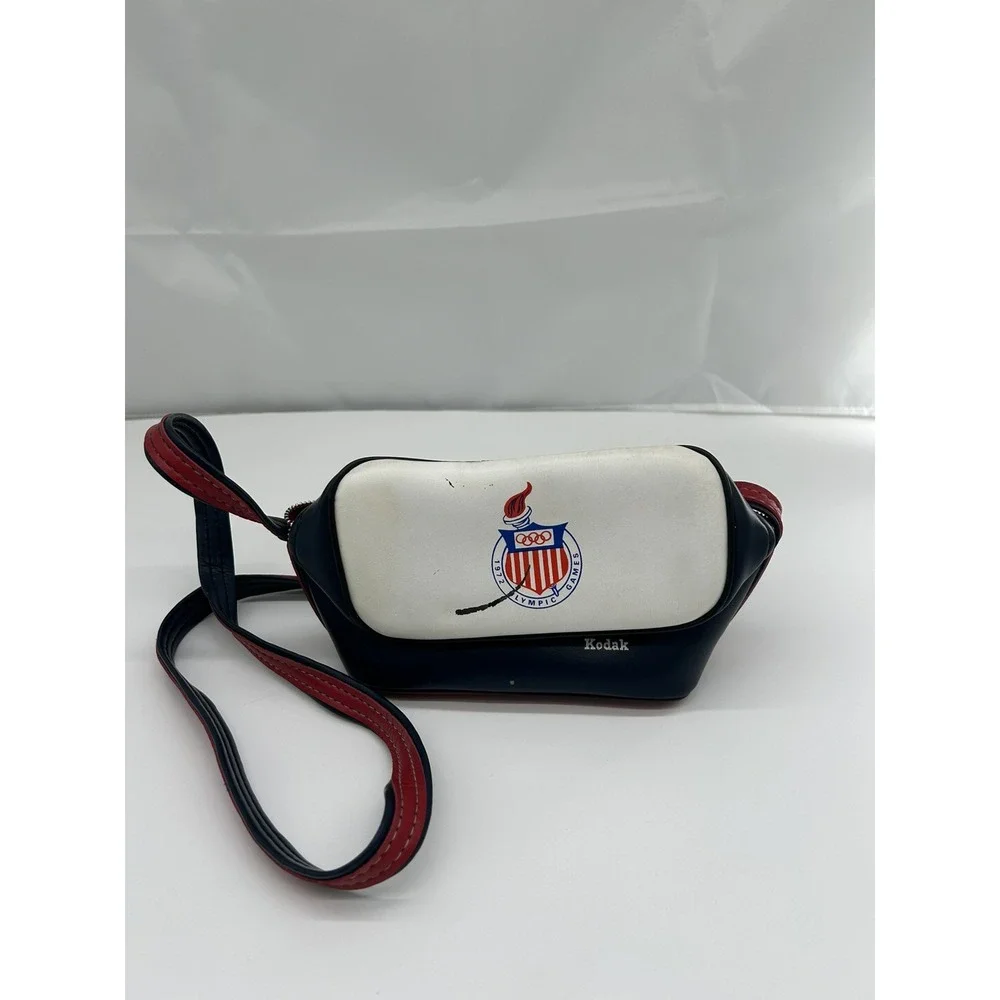 Vintage Kodak 1972 Olympic Games Camera Carrying Bag Case USA With Strap 35mm